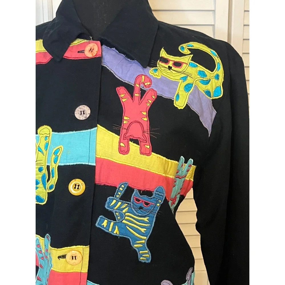 Vintage Keren Hart? Cat Jacket
Womens Applique Embroidered
Multi Karen‎ Cats - Picture 2 of 8